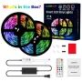 Gusodor Led Strip Lights 32.8 Feet Outdoor Led Lights Waterproof 300 LEDs Flexible Led Light Strips Color Changing Music Sync RGB Rope Light with Remote Smart Led Lights for Bedroom Home Kitchen