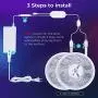 MINGER Led Strip Lights 65.6ft, Color Changing Light Strips with Remote, 20 Preset Colors and 6 DIY Colors, 600 Bright Led Lights, Back Adhesive, Flexible for Room, Bedroom, Living Room, Ceiling