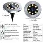 Solar Ground Lights - 8 Led Solar Garden Lights Outdoor Waterproof Sidewalk Disk Lights Solar Powered Landscape Lighting for Lawn Patio Pathway Yard Deck Walkway Flood Lights (12 Packs Warm White) Solar Ground Lights - 8 Led Solar Garden Lights Outdoor Waterproof Sidewalk Disk Lights Solar Powered Landscape Lighting for Lawn Patio Pathway Yard Deck Walkway Flood Lights (12 Packs Warm White)