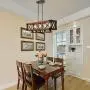 KOSTOMO Wood Kitchen Island Lighting Farmhouse Pendant Dining Room Chandelier Hanging Fixture Ceiling Light 5 E26 Lights