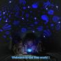 Night Light for Kids, 360° Rotating Star Projector, Ocean Lamp Toys for Children Bedroom Decoration, Gifts for Baby Girls Boys (Black)