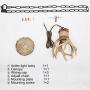 Mini Antler Pendant Light for Kitchen Island Dining Room Sink Bathroom Restaurant 1 Light Small Hanging Antler Ceiling Light Fixture