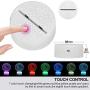 TriPro 3D Optical Illusion Smart 7 Colors Night Light Table Desk Lamp with USB Power Cable Gifts for GS Men, Women, Kids, Teens, Boys