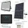 TENKOO 300W LED Solar Flood Light Dusk to Dawn Solar Powered Street Light Outdoor Waterproof IP67 with Remote Control Solar Security Light for Backyard|Garage|Driveway|Basketball Court TENKOO 300W LED Solar Flood Light Dusk to Dawn Solar Powered Street Light Outdoor Waterproof IP67 with Remote Control Solar Security Light for Backyard|Garage|Driveway|Basketball Court