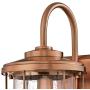 Westinghouse Lighting 6347900 Ferry One-Light Outdoor Wall Fixture, Washed Copper Finish with Clear Seeded Glass,