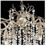 Branches Silver Champagne Large Chandelier 31'' Wide Modern Clear Crystal Strands 8-Light Fixture for Dining Room House Foyer Kitchen Island Entryway Bedroom Living Room - Possini Euro Design