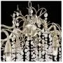 Branches Silver Champagne Large Chandelier 31'' Wide Modern Clear Crystal Strands 8-Light Fixture for Dining Room House Foyer Kitchen Island Entryway Bedroom Living Room - Possini Euro Design