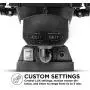 Home Zone Security Solar Motion Sensor Light - Outdoor Weatherproof Triple Head LED Security Flood Light, Black