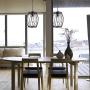 Infront 1 Light Hanging Lights Farmhouse Chandelier Black Light Fixture Modern Pendant Kitchen Lighting Dining Room Lighting Fixtures Hanging Lamp Semi Flush Mount Ceiling