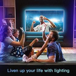 LED Strip Lights 16.4ft x 2 Rolls 5050 RGB 32.8ft Color Changing Lights Flexible Tape 300 LEDs Light Strips Kit with IR Remote Controller Power Kit for Home Bedroom Kitchen DIY Decoration