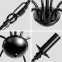6-Light Black Farmhouse Chandelier Industrial Rustic Ceiling Hanging Light Fixture for Kitchen Island, Dining Room, Living Room, Bedroom, Foyer
