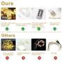 OurWarm LED Curtain Lights, 300 LED 8 Lighting Modes Fairy String Light Remote Control Decoration for Bedroom Window Wedding Party Home Garden Indoor Outdoor, IP68 Waterproof 9.9ft X 9.9ft, Warm White