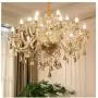 Lymxxl Contemporary K9 Crystal Chandelier 15 Lights Cognac Color Candle Pendant Light Adjustable Chain Fixtures Hanging for Bedroom Living Room Foyer (15 Light) Lymxxl Contemporary K9 Crystal Chandelier 15 Lights Cognac Color Candle Pendant Light Adjustable Chain Fixtures Hanging for Bedroom Living Room Foyer (15 Light)
