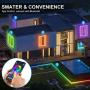 Shotory Led Lights for Bedroom, Bluetooth APP Control Color Changing LED Strip Lights, Music Sync, Waterproof 5050 LED Lights 32.8ft for Party, Home, Game Room, Kitchen