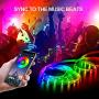 50ft/15m LED Strip Lights, Ultra-Long LED Lights Strip Music Sync, App Control with Remote, RGB LED Lights for Bedroom, DIY Color Options LED Tape Lights for Bedroom Ceiling Under The Cabinet