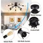 12-Light Black Sputnik Chandelier Modern Semi Flush Mount Ceiling Light Fixture Dining Room Kitchen Island Living Room Bedroom Hallway Lighting 12-Light Black Sputnik Chandelier Modern Semi Flush Mount Ceiling Light Fixture Dining Room Kitchen Island Living Room Bedroom Hallway Lighting