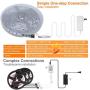40 Feet Led Strip Lights, ViLSOM Smart APP Control with Remote Music Sync Led Lights for Bedroom, Room, Ceiling, Party, Home Decoration with SMD 5050LED 16 Million Colors RGB Light Strip Bias Lighting