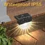 Solar Deck Lights, 6 Pack Solar Step Lights Outdoor Waterproof LED Solar Fence Lights for Patio, Stairs,Yard, Garden Pathway, Step and Fences, 10 Lumens, Warm White/Color Changing Lighting Solar Deck Lights, 6 Pack Solar Step Lights Outdoor Waterproof LED Solar Fence Lights for Patio, Stairs,Yard, Garden Pathway, Step and Fences, 10 Lumens, Warm White/Color Changing Lighting
