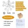 Afirst Outdoor String Lights 50 Ft with 52 Globe Bulbs Patio String Lights UL Certification Weatherproof Outdoor Hanging Lights for Garden/Backyard Party/Wedding-White Cord