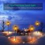 TomCare Solar Lights 99 LED Flickering Flame Solar Torches Lights 43'' Waterproof Outdoor Lighting Solar Powered Pathway Lights Landscape Decoration Lighting Auto On/Off for Garden Patio Yard, 4 Pack
