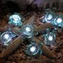 Decorman Sea Turtle Decorative String Lights, 14ft 40 LED 8 Modes Cool White Weatherproof Battery Operated Ocean Theme Lights for Bedrooms Parties Weddings Gardens with Remote and Timer