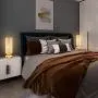 Gold Touch Lamp Set of 2, USB Lamp Sets with Dual USB Ports, Light Gold Bedside Lamp Small Table Lamps for Nightstand, Bedroom, Living Room(Included 2 Bulbs)