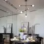 Ceiling Lamp 5 Light Mid Century Modern Sputnik Chandelier Lighting Fixture Pendant Light for Kitchen Dining Room Living Room Bedroom, Black Ceiling Lamp 5 Light Mid Century Modern Sputnik Chandelier Lighting Fixture Pendant Light for Kitchen Dining Room Living Room Bedroom, Black