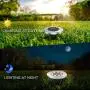 Solar Lights for Outdoor Garden, Garden Deck Solar Disk Lights Waterproof, Solar Garden Ground Lights Outdoor Walkway Deck for Yard Driveway IP65 Waterproof, 6000K Cold White Solar Landscape Light (4) Solar Lights for Outdoor Garden, Garden Deck Solar Disk Lights Waterproof, Solar Garden Ground Lights Outdoor Walkway Deck for Yard Driveway IP65 Waterproof, 6000K Cold White Solar Landscape Light (4)