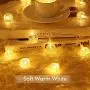 YOZATIA Globe String Lights Battery Operated Warm White Waterproof, 32.8ft 80 LED Crystal Ball String Lights 8 Modes with Remote Control, Perfect for Indoor, Outdoor, Bedroom, Party, Christmas YOZATIA Globe String Lights Battery Operated Warm White Waterproof, 32.8ft 80 LED Crystal Ball String Lights 8 Modes with Remote Control, Perfect for Indoor, Outdoor, Bedroom, Party, Christmas
