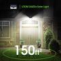 LITOM Original Solar Lights Outdoor, 3 Optional Modes Wireless Motion Sensor Light with 270° Wide Angle, IP65 Waterproof, Easy-to-Install Security Lights for Front Door, Yard, Garage, Deck