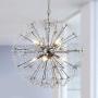 Maxax Firework Crystal Chandeliers 8 Lights Pendant Lighting for Dining Room,Bathroom,Bedroom (Chrome)