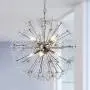 Maxax Firework Crystal Chandeliers 8 Lights Pendant Lighting for Dining Room,Bathroom,Bedroom (Chrome)