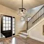 bgLight Rustic Farmhouse Pendant Light, Industrial Mini Metal Ceiling Light Trapezoidal Shape Island Hanging Chandelier for Kitchen, Dining Table, Living Room, Entryway, Hallway- Rustic White