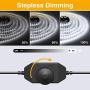 Onforu 16.4ft LED Strip Light, 6000K Daylight White Dimmable Tape Light, 5m 12v Ribbon Light, 2835 LEDs Flexible Vanity Mirror Light for Home, Kitchen, Under Cabinet, Bedroom, Non-Waterproof