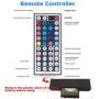 LED String Lights, BAILONGJU led Rope Lights Color Changing 32.8ft (Continuous 10 Meters/roll), 5050 RGB Strip Lights with Remote and 12V Power Supply, Rope led Lights for Home, Kitchen,Bedroom