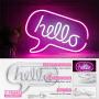 Neon Hello Signs Neon Wall Sign for Cool Light, Wall Art, Bedroom Decorations, Home Accessories, Party, and Holiday Decor (Hello)