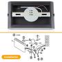 Unicozin Black Modern LED Wall Sconce 9W Warm White 3000K, 22 LED Chips 600LM, Up and Down Sconce Wall Lighting for Living Room Bedroom Hallway Home Room Decor, Non-Dimmable