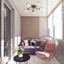 Garwarm Semi Flush Mount Ceiling Light Fixture Modern Ceiling Lamp Chandelier Pendant Light for Bedroom Dining Room Kitchen, Chrome