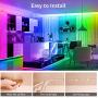 MagicColor LED Strip Lights, Lepro 16.4ft Music Sync Waterproof RGBIC Light Strip with Remote, 5050 RGB LED Lights for Bedroom, Home Decoration, TV, Gaming Room, Party, Balcony and Camping