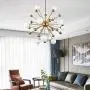 Modo Lighting Sputnik Chandelier Lighting Fixture Gold Mid Century Modern Hanging Pendant Light, Frosted Glass Modern Ceiling Pendant Light Living Room Dining Room. (12-Light) Modo Lighting Sputnik Chandelier Lighting Fixture Gold Mid Century Modern Hanging Pendant Light, Frosted Glass Modern Ceiling Pendant Light Living Room Dining Room. (12-Light)