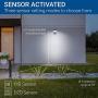 Hyperikon LED Solar Lights Outdoor, Wall Pack Fence Sconce, 4000K Daylight, PIR and Photocell Sensor 2 Pack