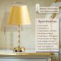 Lifeholder Bedside Lamp, Dimmable Touch Lamp with Dual USB Charging Ports, Crystal Table Lamp Include Edison Bulb, Golden USB Lamp for Bedroom,Living Room,Office