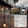 Outdoor Patio String Lights 48Ft Weatherproof Commercial Grade Hanging Lights with 15 S14 Edison Bulbs, UL Listed Connectable Strand for Backyard Porch Bistro Tent Party, 11W, E26 Base, Black