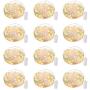 12 Pack Led Fairy Lights Battery Operated String Lights Waterproof Copper Wire 7 Feet 20 Led Firefly Starry Moon Lights for DIY Wedding Party Bedroom Patio Christmas Warm White