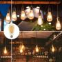 LANGREE Vintage Edison Light Bulbs, 6W, Equivalent 60W, E26 Medium Base, Non Dimmable, High CRI 95+ Eye Protection Led Bulb, 2300k Amber Warm Glow, Decorative Hanging Light Bulb, Pack of 5