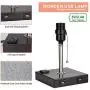 DLLT Modern USB Table Lamp with Dual Charging Ports, Bedside Desk Lamp, Square Grey Fabric Shade Nightstand Light with Metal Base for Bedroom/Study Room/Living Room E26 Bulb Included(Pack of 2) DLLT Modern USB Table Lamp with Dual Charging Ports, Bedside Desk Lamp, Square Grey Fabric Shade Nightstand Light with Metal Base for Bedroom/Study Room/Living Room E26 Bulb Included(Pack of 2)