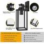 Motion Sensor Outdoor Wall Lantern, Dusk to Dawn Photocell Exterior Light Fixture Wall Mount,100% Aluminum, Clear Glass, Matte Black Wall Sconce for Porch Doorway Garage, E26 Socket, Motion Activated Motion Sensor Outdoor Wall Lantern, Dusk to Dawn Photocell Exterior Light Fixture Wall Mount,100% Aluminum, Clear Glass, Matte Black Wall Sconce for Porch Doorway Garage, E26 Socket, Motion Activated