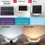 Outdoor Solar Fence Lights,LED Solar Gutter Lights,IP55 Waterproof Wall Light Deck Light Security Night Light with Screwdriver for Eave,Garden,Wall,Attic,Walkway,Driveway,Deck,Stair(6 PCS,Warm White)