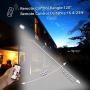 Solar Flood Lights Outdoor - 100W Solar Powered Street Light, 120 LEDs 6000 Lumens Waterproof IP66 with Remote Control Security Lighting for Yard, Garden, Gutter, Swimming Pool, Path