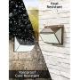 Solar Lights Outdoor 288 LED, Solar Powered Motion Sensor Security Light Outdoor with 300° Lighting Angle IP65 Waterproof Hanging Solar Light for Pathway Garden Fence Walkway (2 Pack/ 3 Modes)